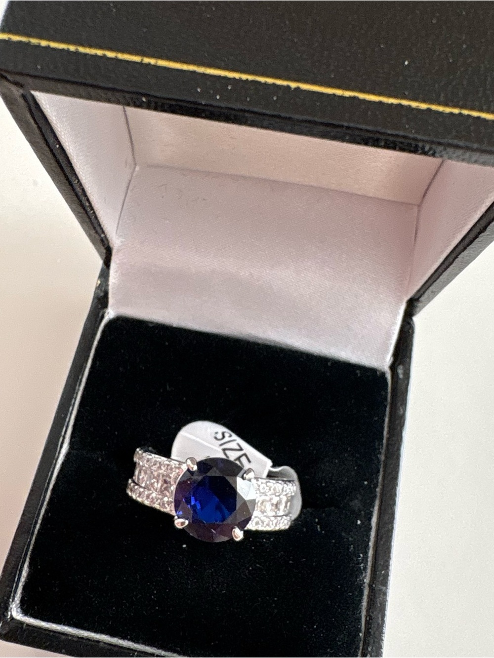 Bomb Party Obsessed By You Ring RBP8633 Bluma Blue Rhodium Plating